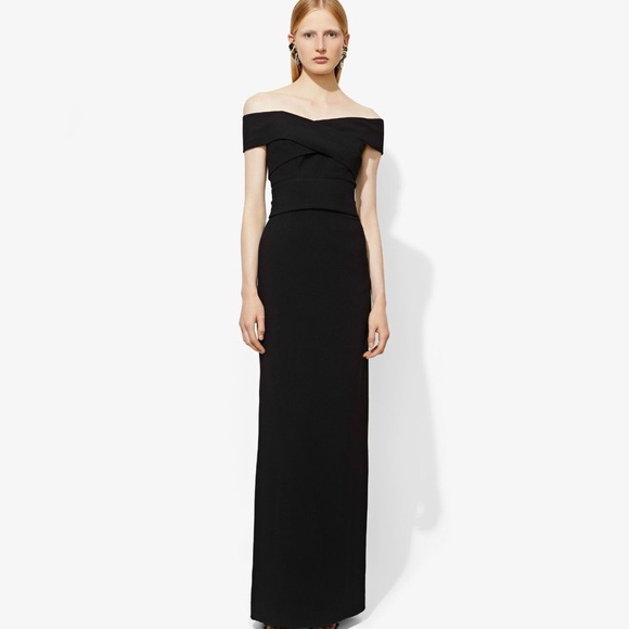 Proenza Schouler Off The Shoulder Cross Front Gown - Picture 1 of 8